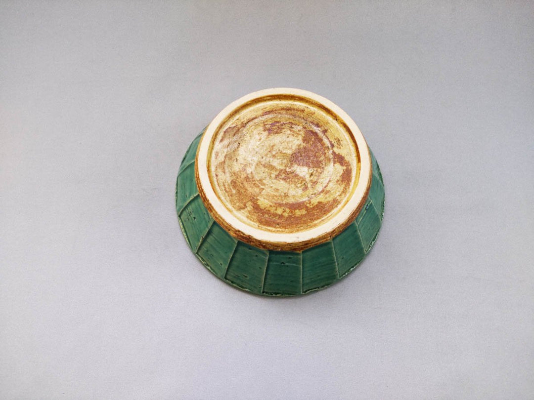 Turkish Green Sogi Flat Small Bowl - Crafted By Shinji Akane