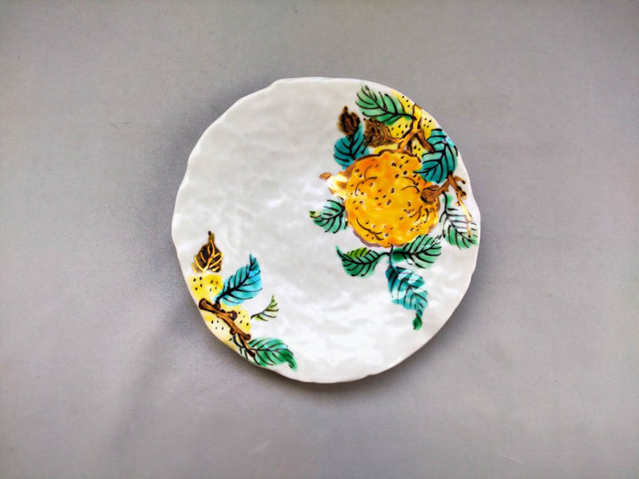 Colored Yuzu Pattern 5-Sun Plate - Crafted By Hitori Wada
