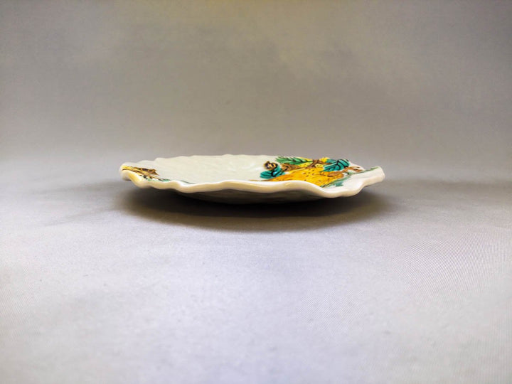 Colored Yuzu Pattern 5-Sun Plate - Crafted By Hitori Wada