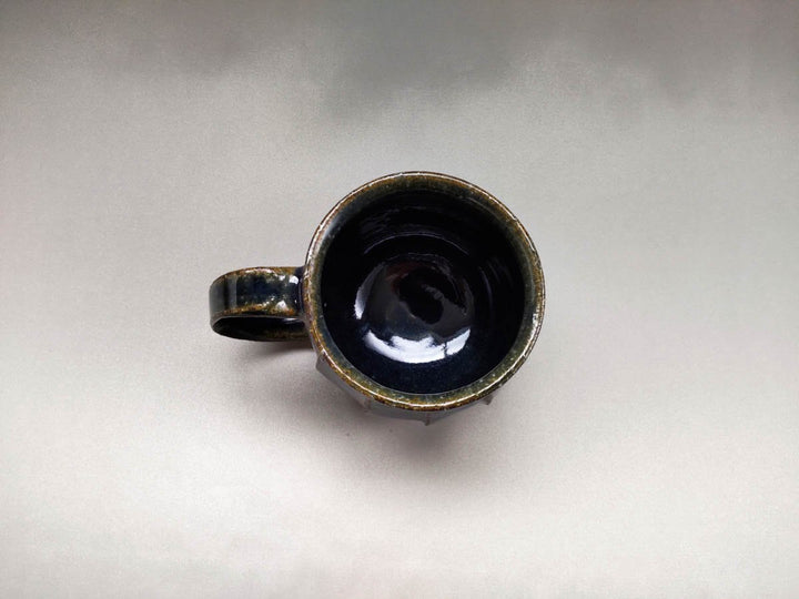 Deep Indigo Faceted Mug Crafted By Taizo Yamamoto