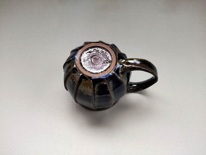 Deep Indigo Faceted Mug Crafted By Taizo Yamamoto