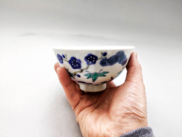 Kissho Shochikubai Rice Bowl Large - Crafted By Tokushichi Kiln