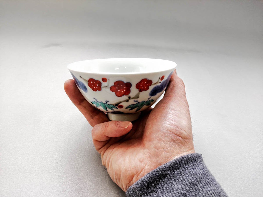 Kissho Shochikubai Rice Bowl Small - Crafted By Tokushichi Kiln