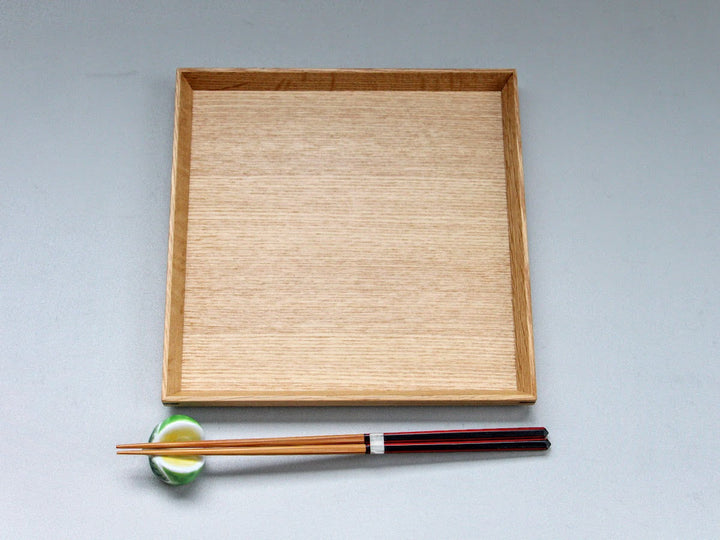 Shiraki Lacquered Tamo 6.5 Square Tray