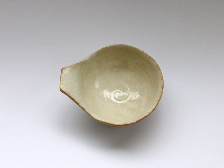 White Slip Striped Tongsui - Crafted By Hiroyuki Oguri