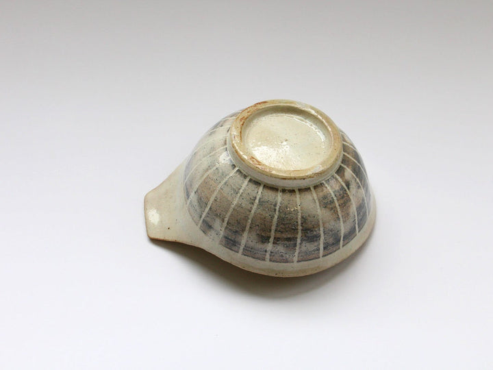 White Slip Striped Tongsui - Crafted By Hiroyuki Oguri