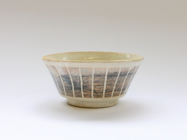 White Slip Striped Small Bowl