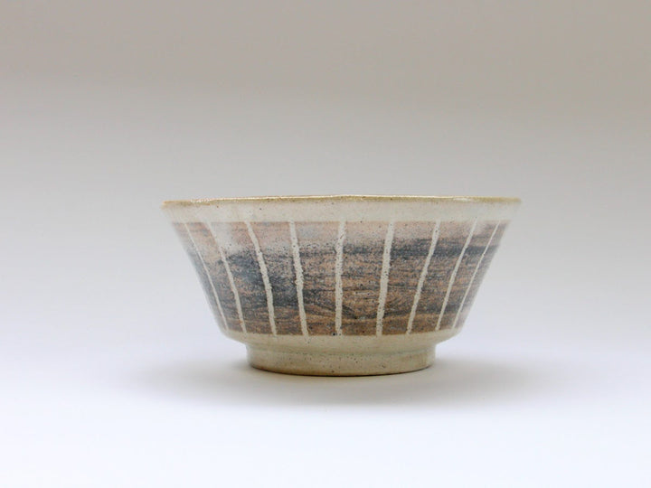 White Slip Striped Small Bowl