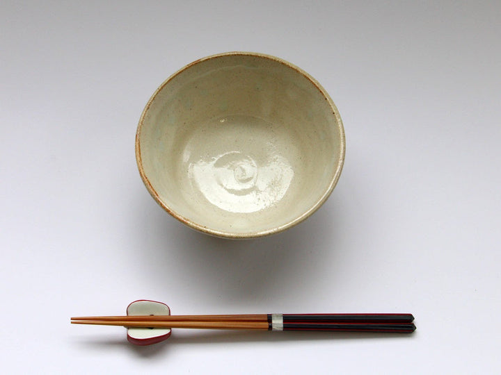 White Slip Striped Small Bowl
