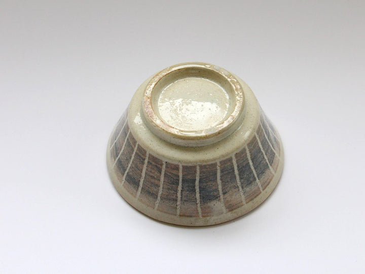 White Slip Striped Small Bowl
