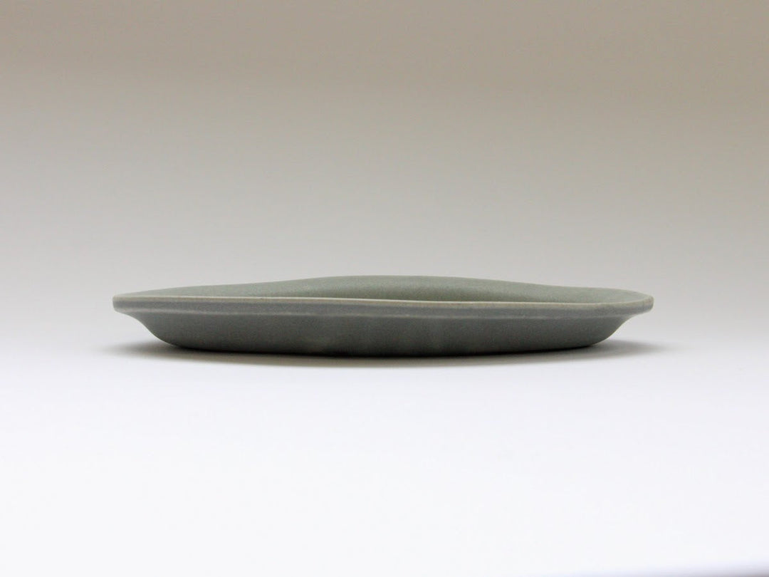 Color Matte Oval Plate S Light Ink - Crafted By Takuya Ohara