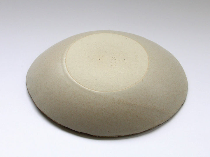 Rimsabi beige Oval Shallow Bowl - Crafted By Nobuyuki Murai