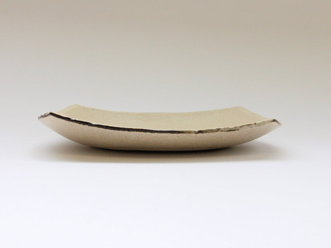 Rimsabi beige 6-Sun Square Plate - Crafted By Nobuyuki Murai