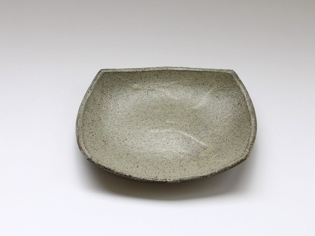 Ash Glazed 6-Sun Square Plate - Crafted By Nobuyuki Murai