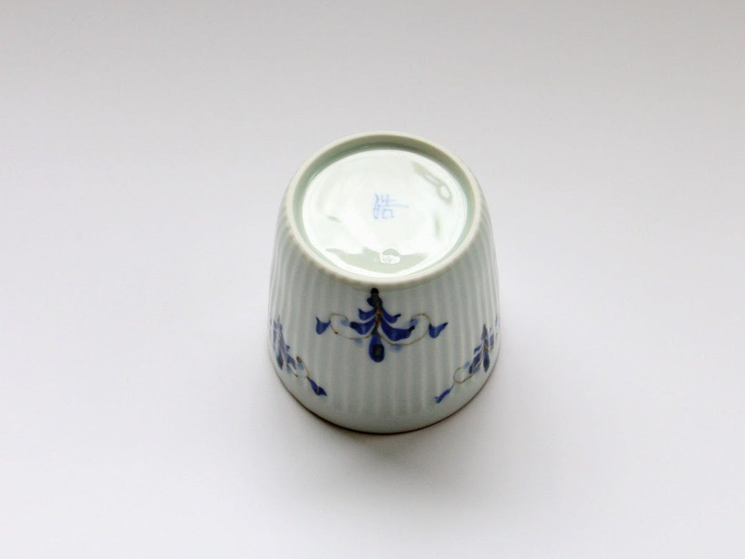 Ridged Leaves Soba Cup — Hand-Glazed Japanese Pottery by Koyo Kiln