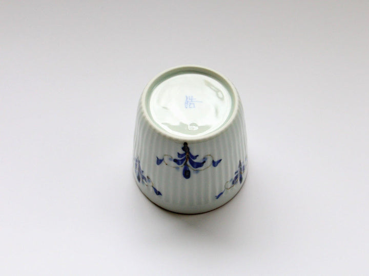 Ridged Leaves Soba Cup — Hand-Glazed Japanese Pottery by Koyo Kiln