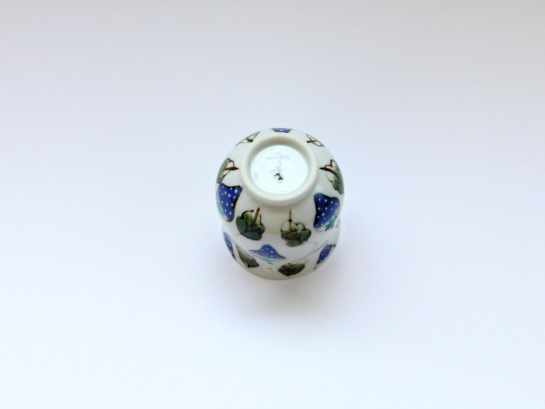 Watercolor Strawberry Tea Cup Large - Crafted By Tokushichi Kiln