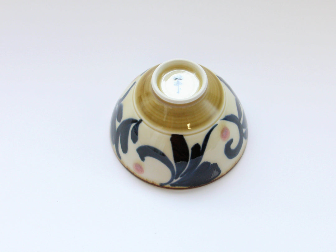 Amber Arabesque Rice Bowl Red - Crafted By Fukuho Kiln