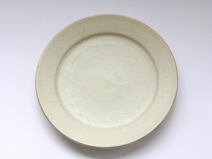 White Slip Matte 8-Sun Flat Plate - Crafted By Shinji Akane