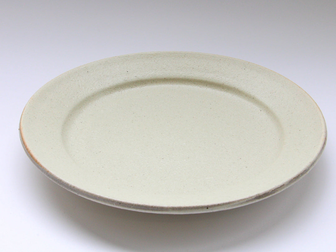 White Slip Matte 8-Sun Flat Plate - Crafted By Shinji Akane