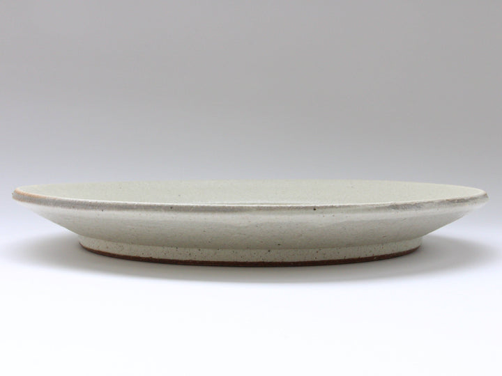 White Slip Matte 8-Sun Flat Plate - Crafted By Shinji Akane