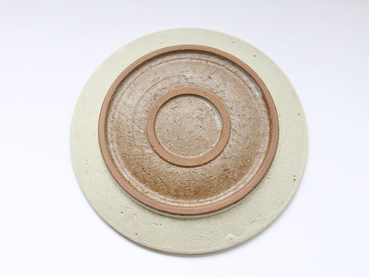 White Slip Matte 8-Sun Flat Plate - Crafted By Shinji Akane