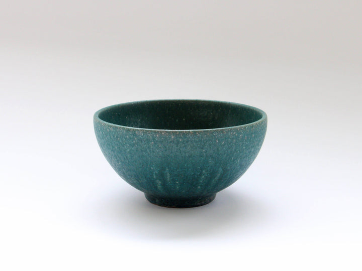 Rust-Green Small Donburi, Japanese pottery (ceramic)
