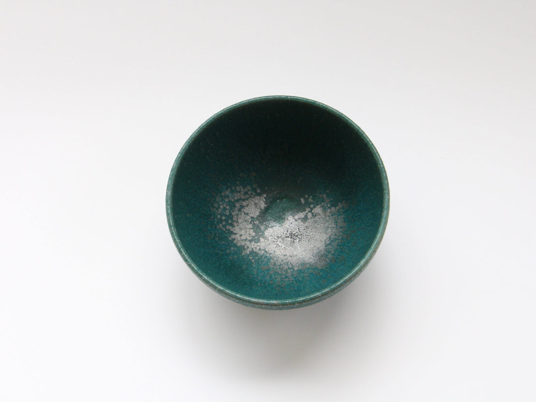 Rust-Green Small Donburi, Japanese pottery (ceramic)