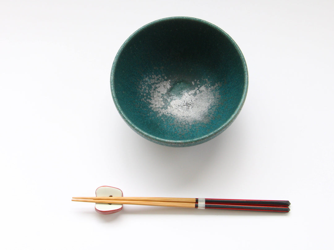 Rust-Green Small Donburi, Japanese pottery (ceramic)