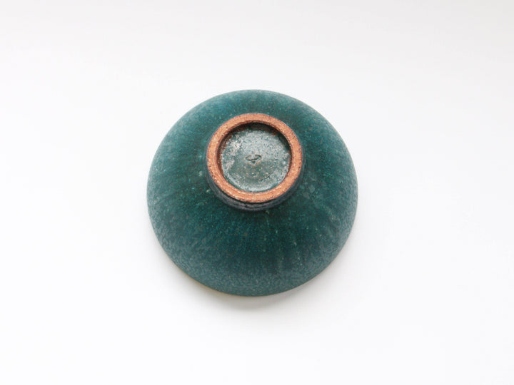 Rust-Green Small Donburi, Japanese pottery (ceramic)