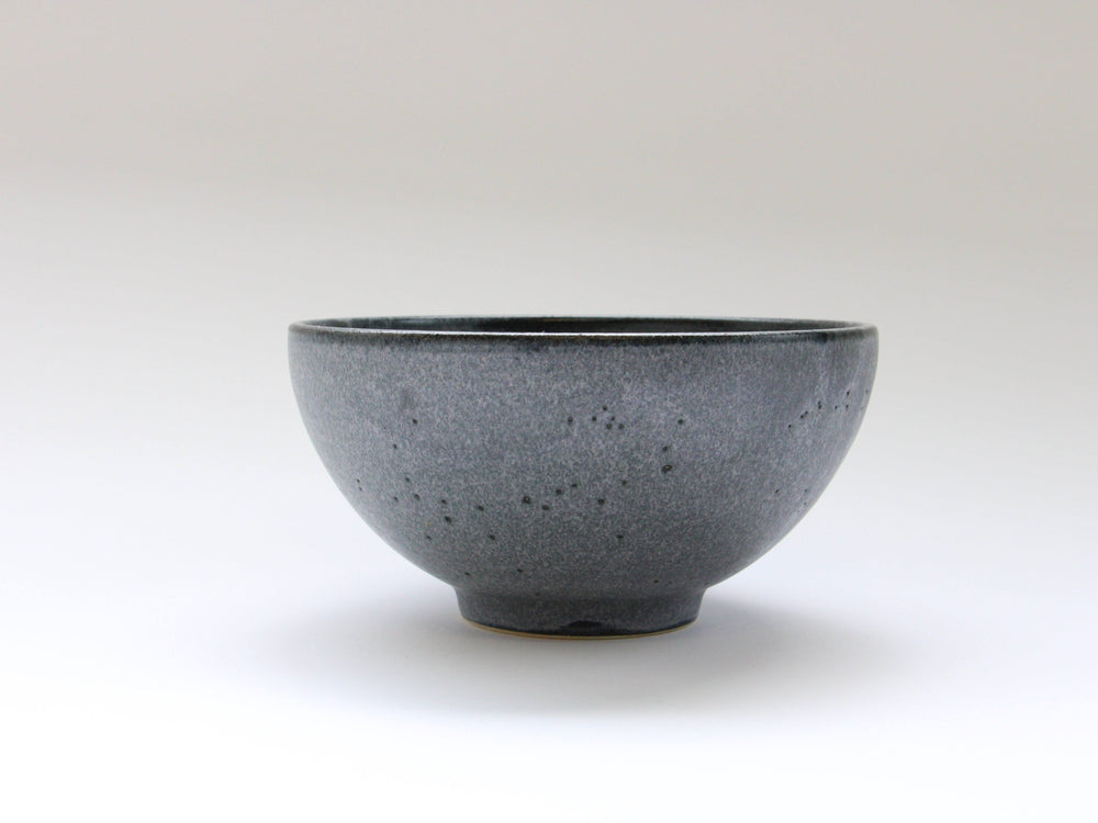 Ash-Navy Small Donburi, Japanese pottery (ceramic)