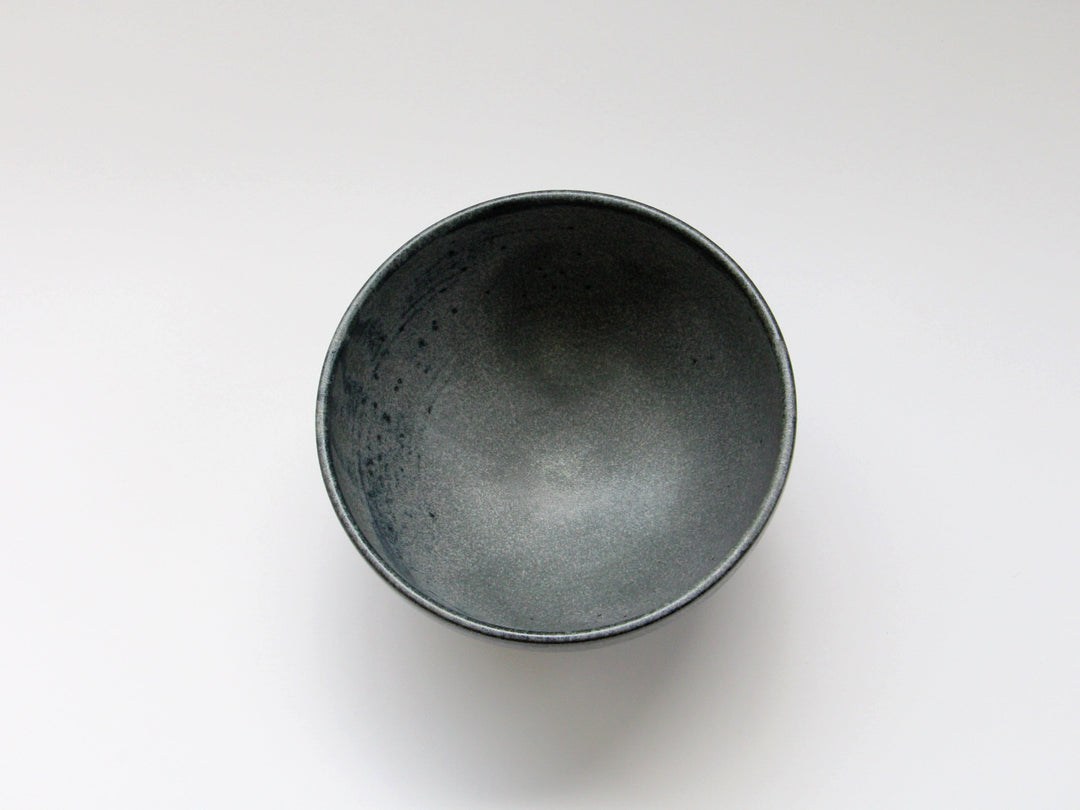 Ash-Navy Small Donburi, Japanese pottery (ceramic)