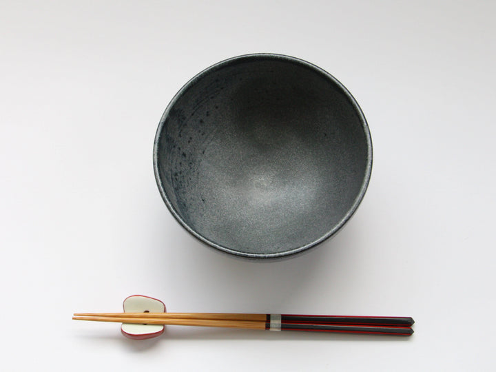 Ash-Navy Small Donburi, Japanese pottery (ceramic)