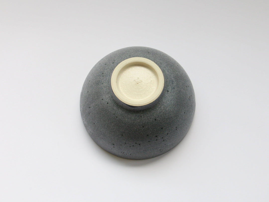 Ash-Navy Small Donburi, Japanese pottery (ceramic)