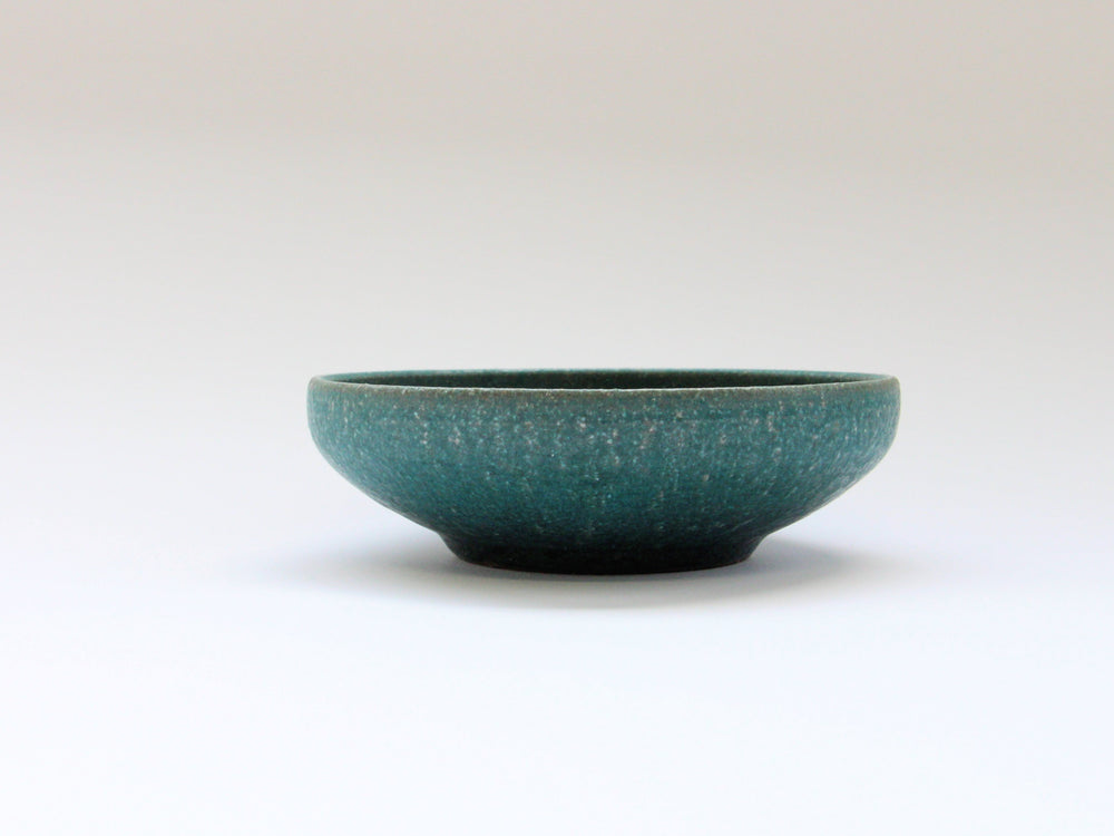 Rust-Green Small Bowl, Japanese pottery (ceramic)