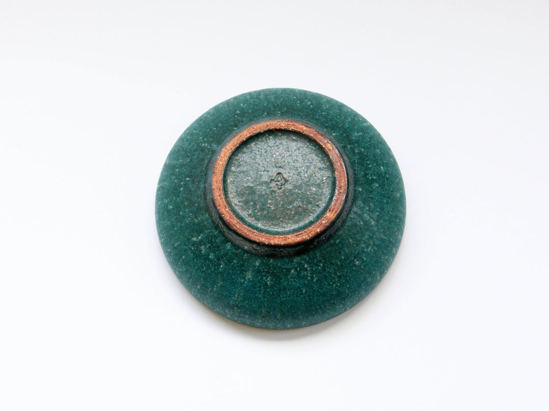 Rust-Green Small Bowl, Japanese pottery (ceramic)