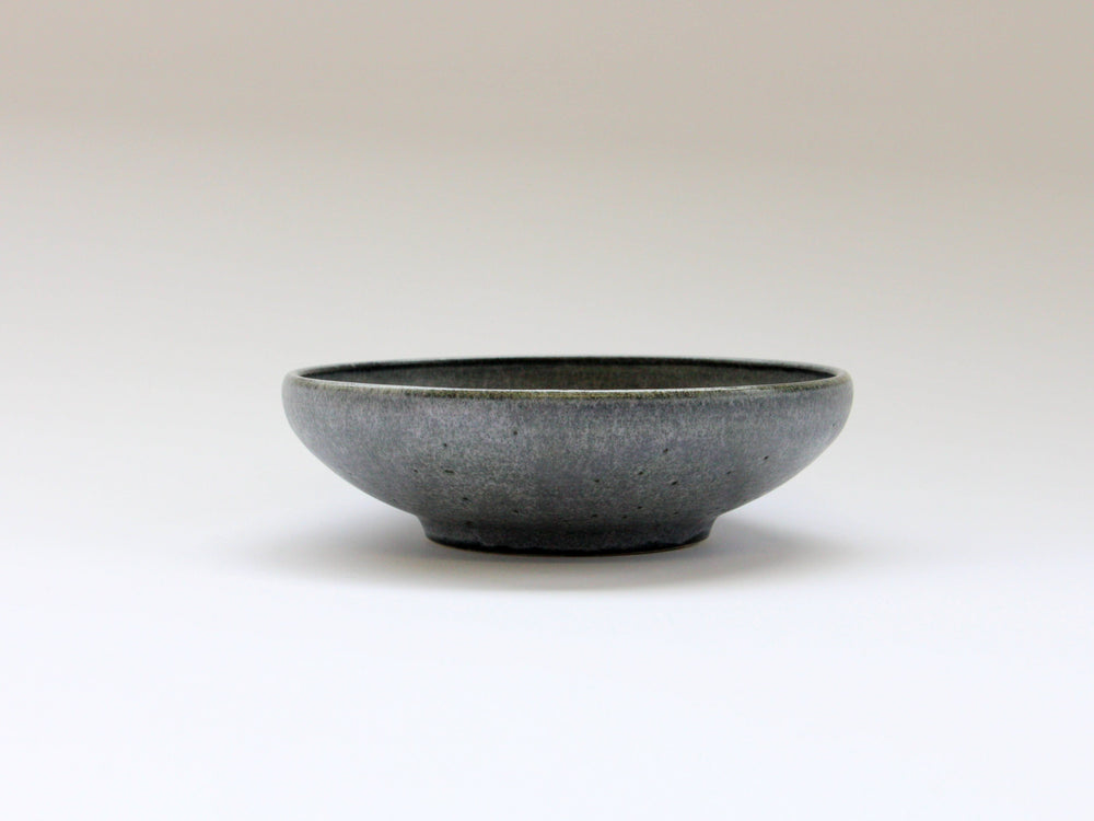 Ash-Navy Small Bowl, Japanese pottery (ceramic)