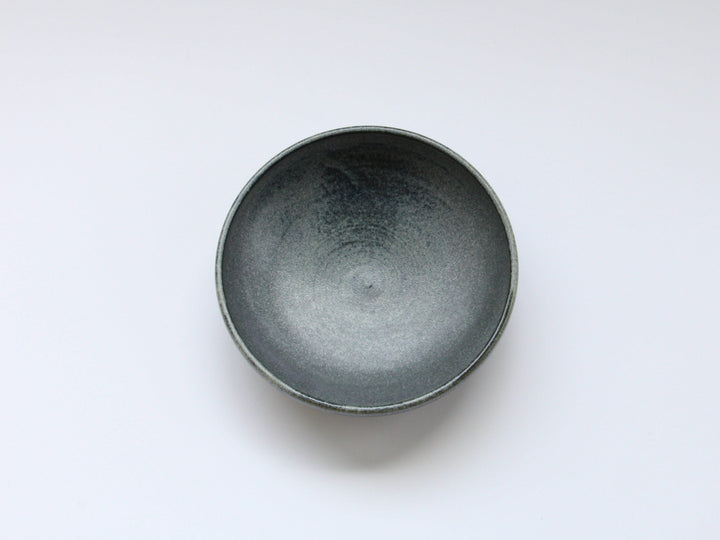 Ash-Navy Small Bowl, Japanese pottery (ceramic)