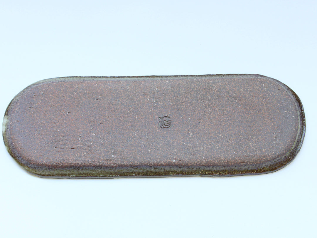 Slip Trailing Long Plate 34cm - Crafted By Seisaku Kusaka/Mari