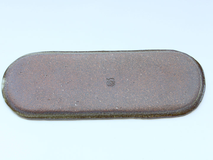 Slip Trailing Long Plate 34cm - Crafted By Seisaku Kusaka/Mari