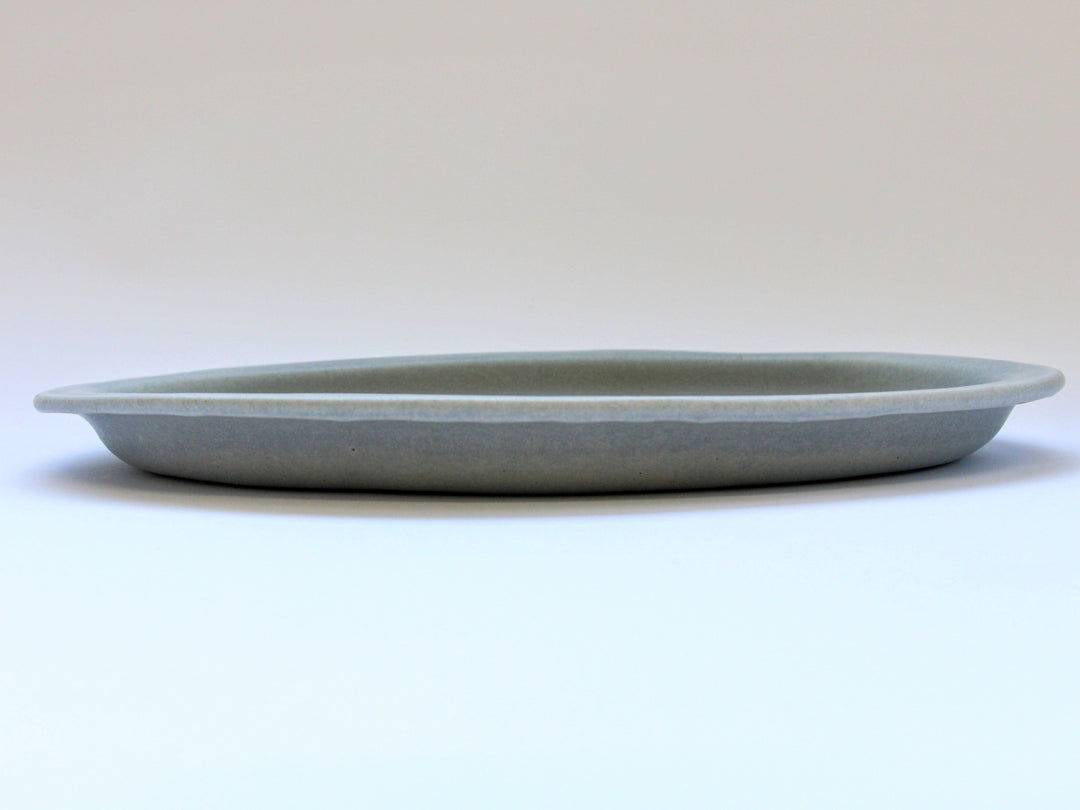 Color Matte Oval Plate L Light Ink - Crafted By Takuya Ohara