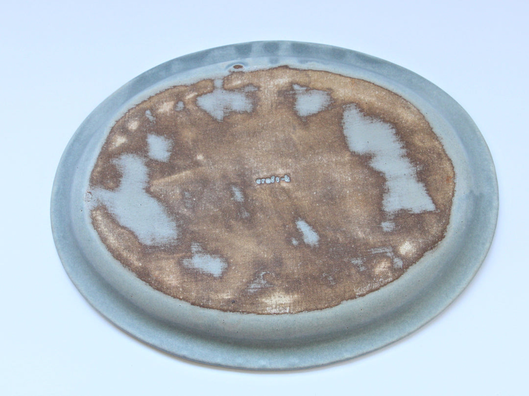 Color Matte Oval Plate L Light Ink - Crafted By Takuya Ohara