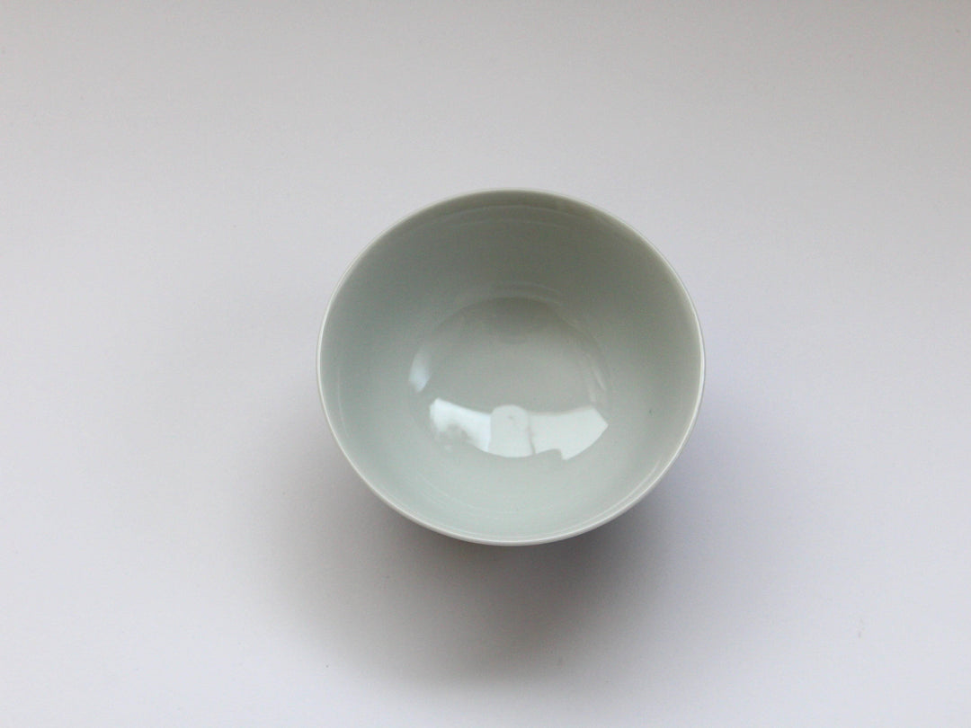 Dark Flower Rabbit Rice Bowl Large - Crafted By Tokushichi Kiln