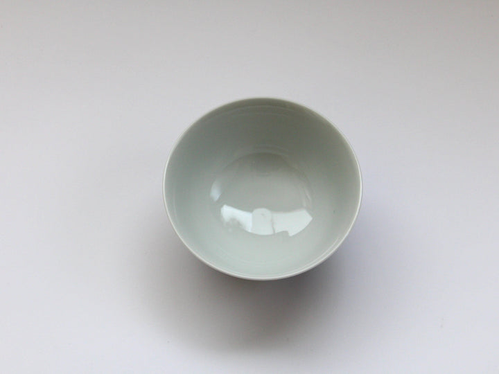Dark Flower Rabbit Rice Bowl Large - Crafted By Tokushichi Kiln