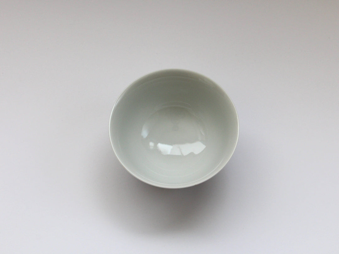 Dark Flower Rabbit Rice Bowl Small - Crafted By Tokushichi Kiln