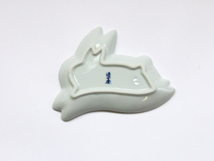 Rabbit Plate White - Crafted By Tokushichi Kiln