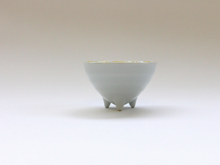 Raster stamen Pattern with Three legs Yellow - Crafted By Tokushichi Kiln