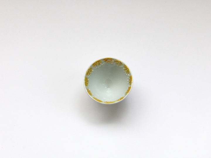 Raster stamen Pattern with Three legs Yellow - Crafted By Tokushichi Kiln