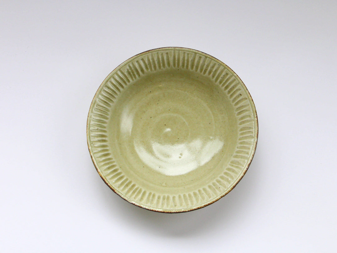Ash-Glazed Ridgedtori Pot — Hand-Glazed Japanese Porcelain by My Store