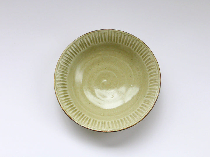 Ash-Glazed Ridgedtori Pot — Hand-Glazed Japanese Porcelain by My Store